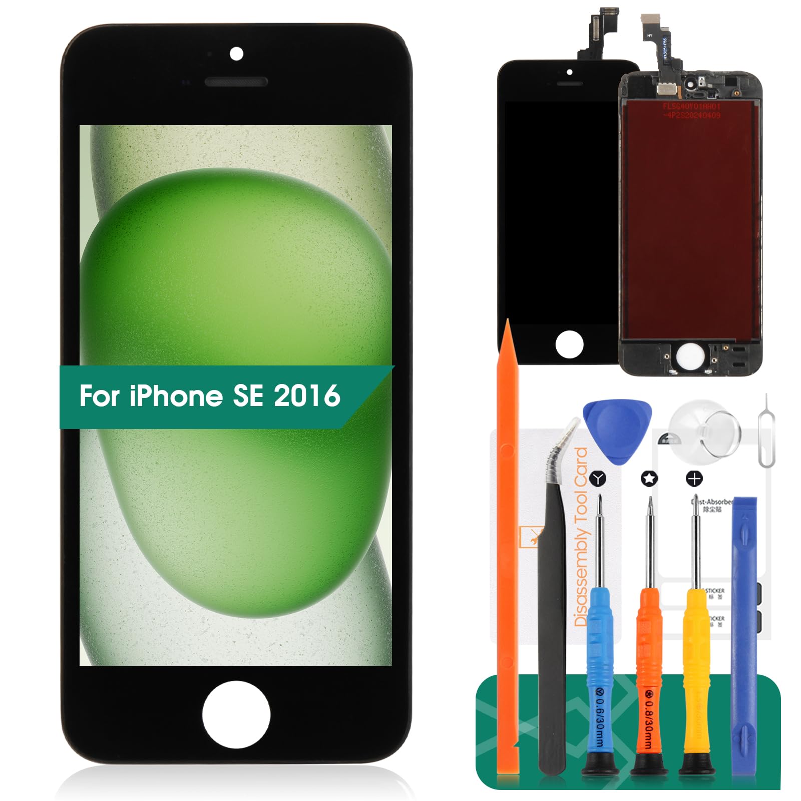 iPhone - ERIC1107 New Replacement For iPhone 5SE LCD Display Touch Screen